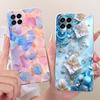 Clear For Samsung M53 5G Case Luxury Fashion Butterfly Funny Cute Painted Cover For Samsung Galaxy M53 5G SM-M536B Casing
