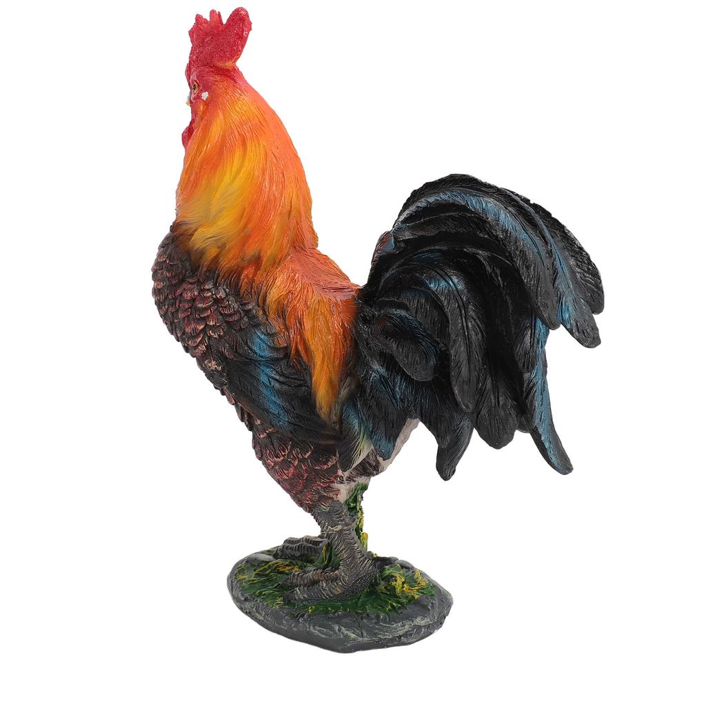 Chicken Figurine Resin Chicken Statue Garden Ornament Farm Animals Collection for Outdoor Backyard Patio Lawn Decoration