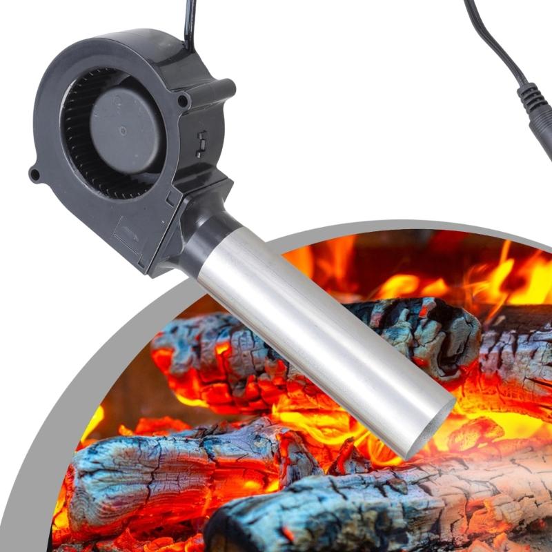 Ventilator BBQ pentru Gătit în Aer Liber, Suflantă de Aer Portabilă pentru Barbeque, 3700 RPM pentru Barbeque, Picnic, Camping