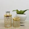 Gold-plated Food Storage Jar Acrylic Storage Box Decorative Jar Sealed Jar  Home Decor