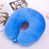 U-Shaped Travel Neck Pillow - Portable Car Support, Multi-Color Options, PP Cotton Comfort
