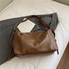 PU Hobo Bag Women's Fashion Shoulder Tote with Soft Texture Large Capacity Casual Everyday Handbag