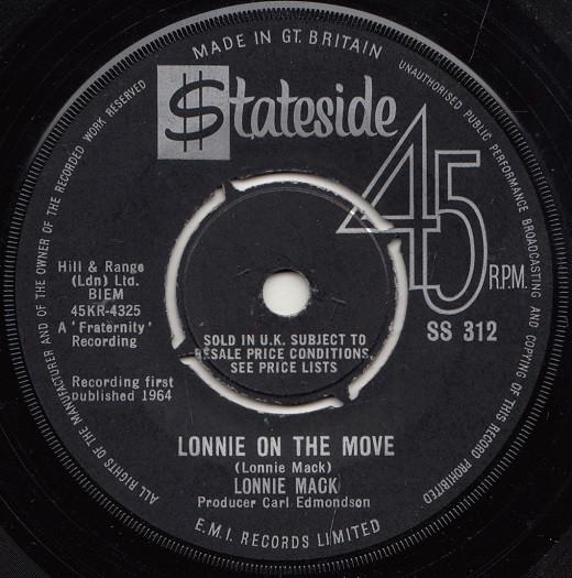 

7inch Record LONNIE MACK - Lonnie On The Move SS312 Stateside 1964 UK Soul/Funk Used