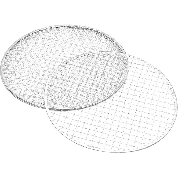 5Pcs Disposable Grill Mat, Round Disposable Wire Grilling Racks Grate Cooking Racks for Barbecue Outdoor, Flower Arrangement Use, 11.8inch Silver 16.5cm