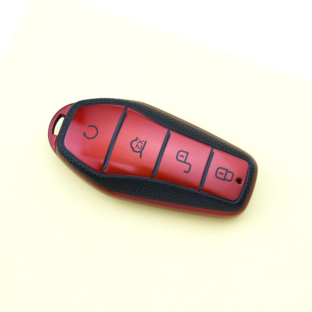 TPU Leather Auto Shell Fob For BYD Qin Song PRO Han EV Max Tang DM 2018 Qin PLUS Atto 3 Han EV Dolphin Car Remote Key Case Cover