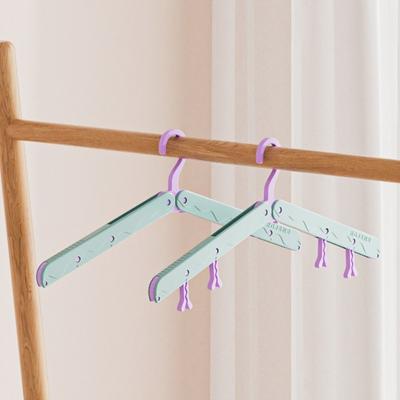 Portable Travel Foldable Hangers Windproof Anti Slip Clothes Rack Dormitory Household Use Drying Hangers Travel and Business