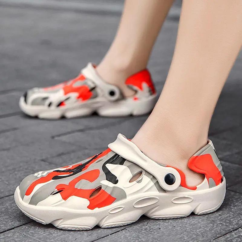 Fashion Ultralight Shoes for Men Rubber Hole Comfortable Luxury 2025 Adult Stylish Original Casual New Summer Low Price Sale Man Sandals