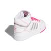 Adidas Originals Drop Step Synthetic Leather Retro Casual Non-Slip Durable High-Top Skate Shoes Women Sneakers White Pink FV4883