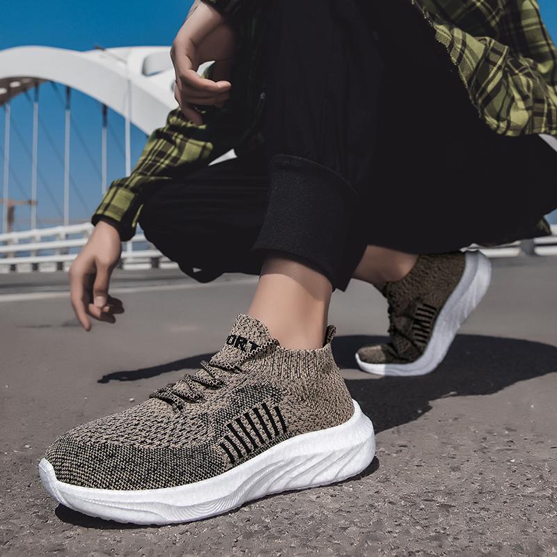 Fashion Men Shoes Breathable Men's Sneakers Comfortable Running Shoes Outdoor Slip On Walking Sneakers Women's Sock Jogging Shoes