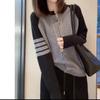 Women's Striped Knitted Cardigan Autumn Korean Version New Design Sense Sweater Top