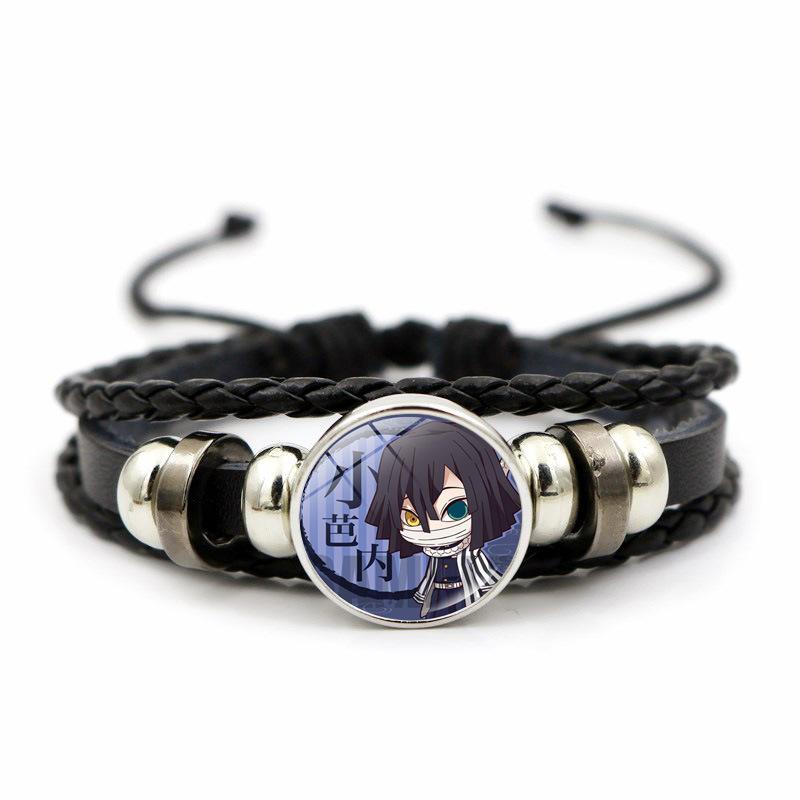 Demon Slayer Figur Armbånd Tanjiro Nidouzi Inosuke Zenitsu Mini Actionfigur Kunst Foto Anheng Lærarmbånd for Fans Gave