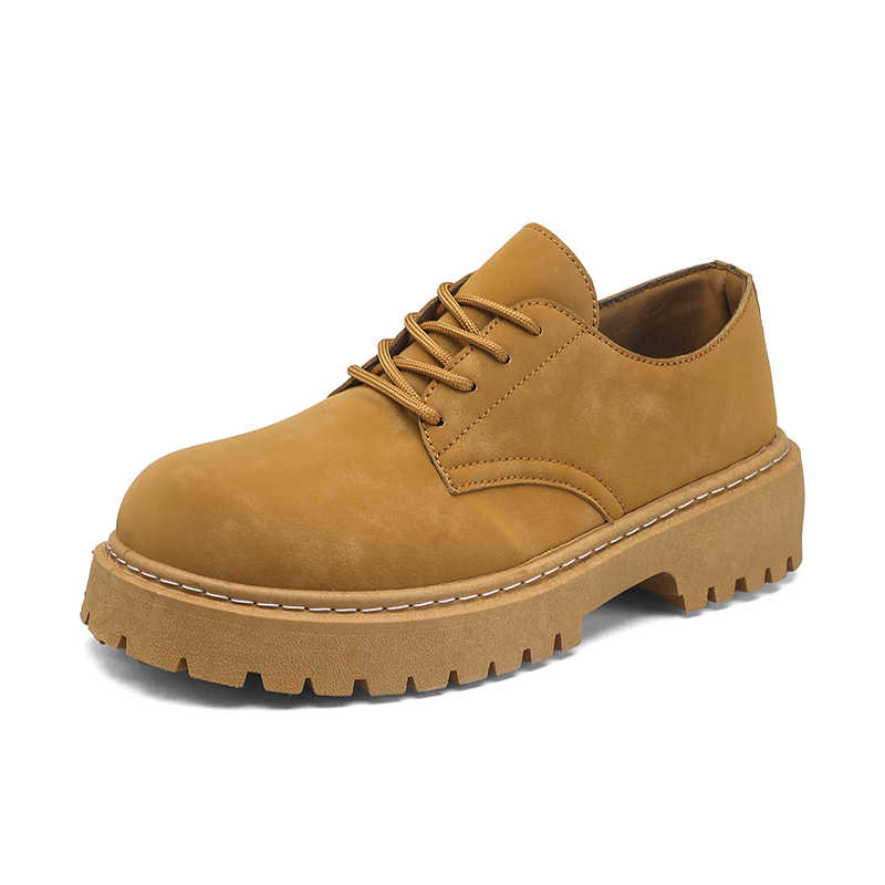 Fashion With Ties Round Tip Original Men's Shoes Loafers Men Sports Boots Men Breathable Sneakers Fat Second Hand Training Maker