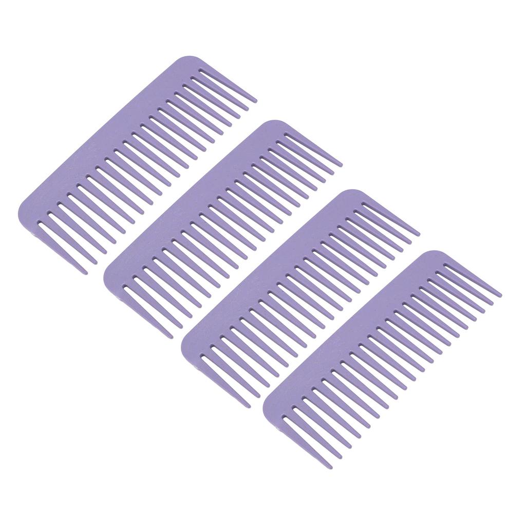 10 Stück Kamm mit breiten Zinken Weizenstroh Hohe Zähigkeit Tragbarer Haarentwirrkamm für Zuhause Reise