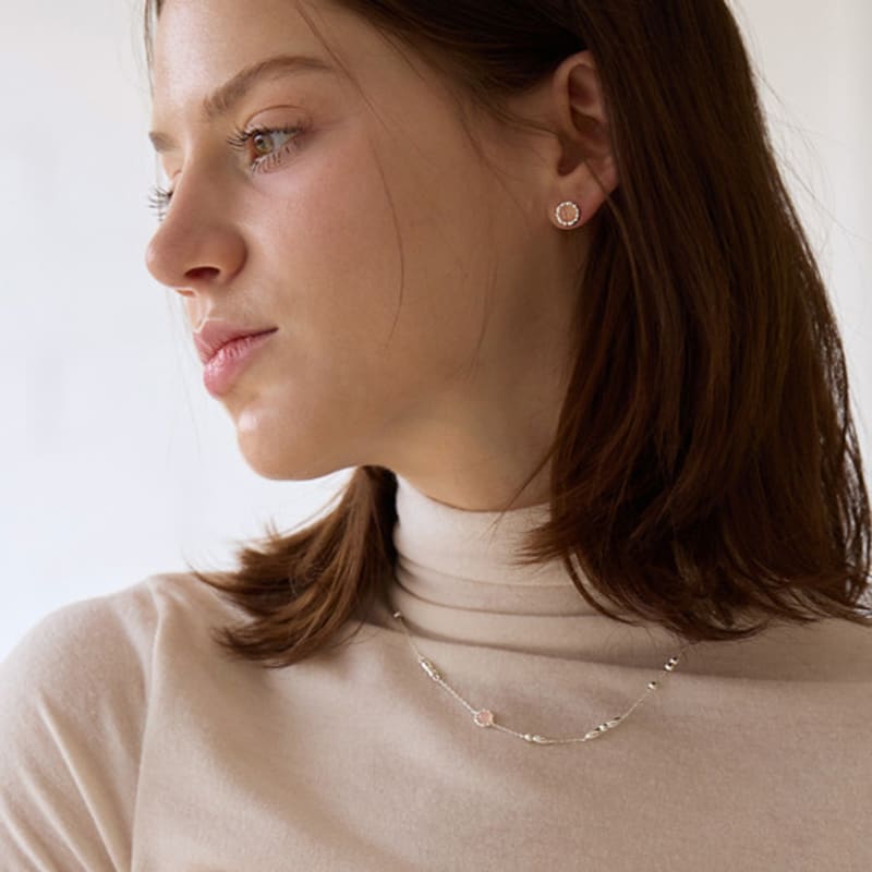 PAIGEFLYNN JEWELRY [925 Silver] New Age Pastel Point Necklace