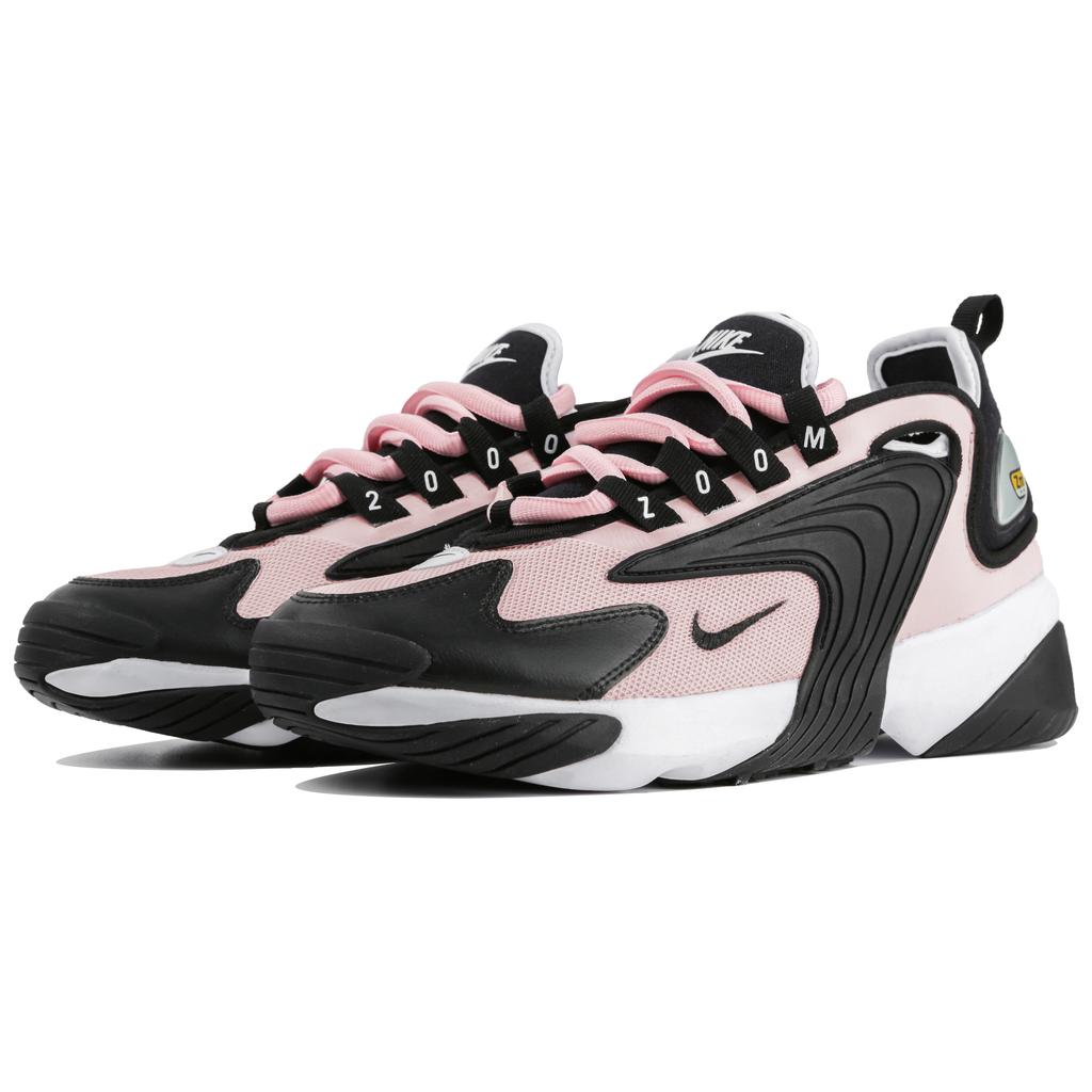 Nike Zoom 2K Cushioning, Wear Resistant Low Top Running Shoes Women's Black Pink AO0354-100(Team4-)