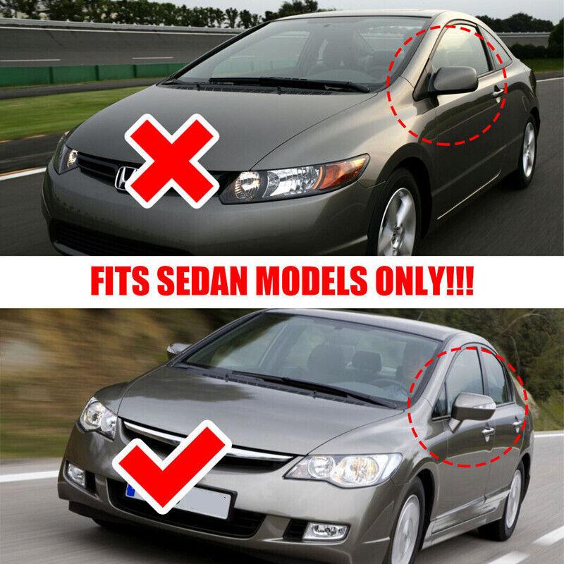 Honda Civic 8. 2005-2011 Autole Tagurduspeegli Küljepeegli Kate Tiiva Kate Kleebis Ukse Tagurduspeegli Korpuse Liist Süsinikkiust Välimus Must