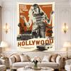 Once Upon A Time In Hollywood Retro Orange Movie Poster