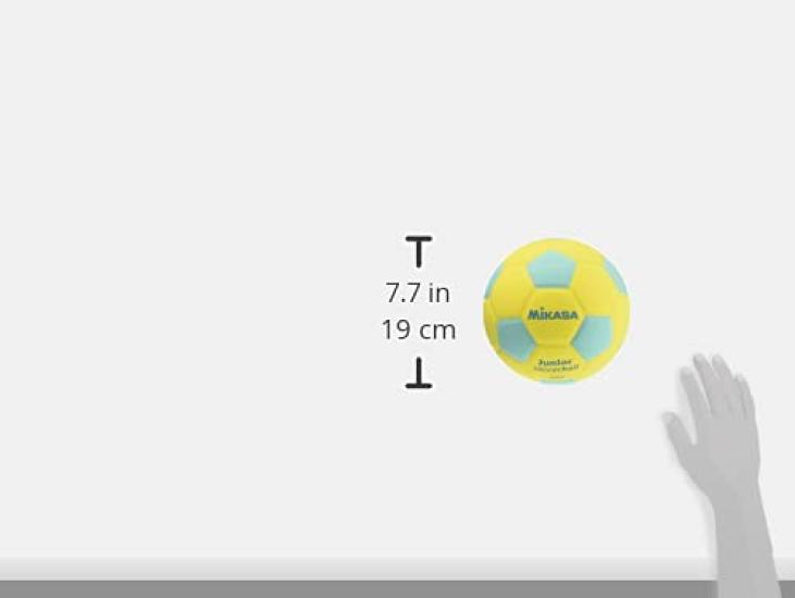 MIKASA Juniorská fotbalová velikost Úsměv Fotbal základní škola Lepená Doporučený vnitřní tlak Míč, 4, (pro studenty), Cca. 180g, Žlutá/Zelená,