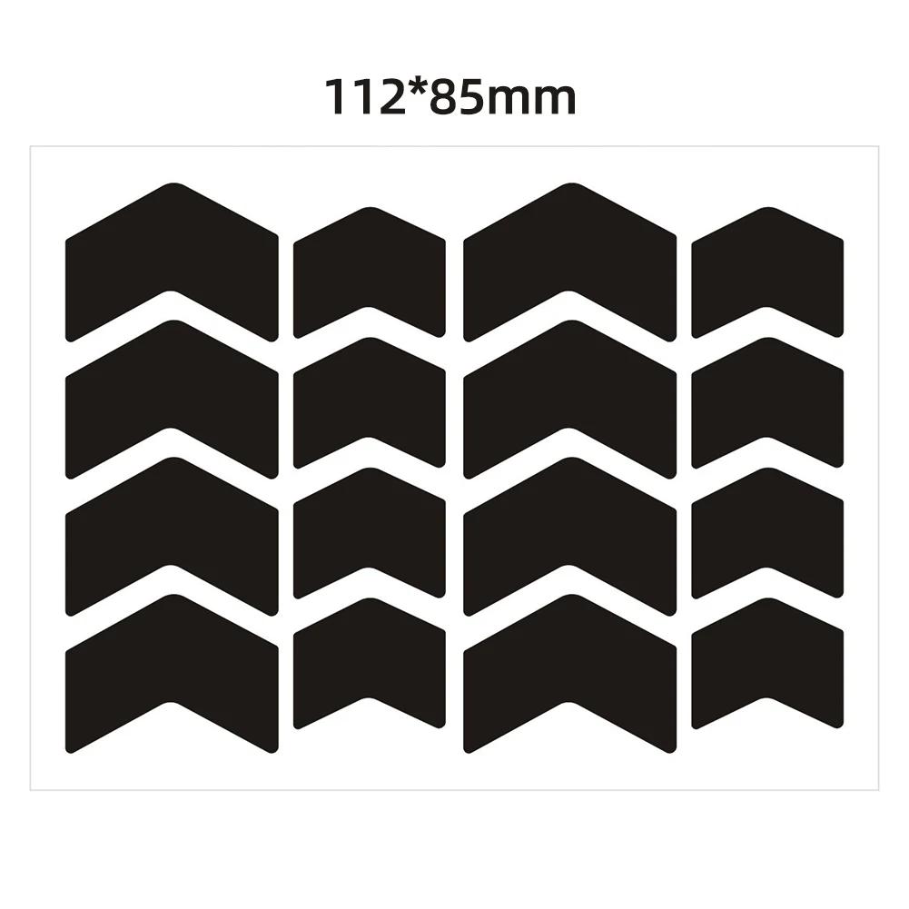 Motorcycle Helmets Invisible Black Reflective Stickers Simple And Effective Reflective Tape Circle Oval Arrow For Helmets Bikes
