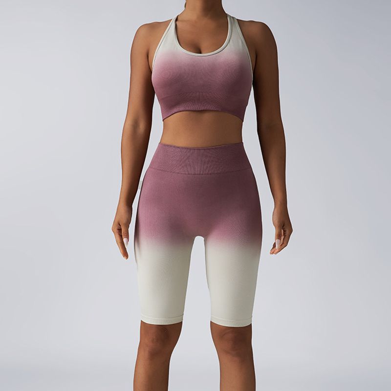 

Комплект градиентной майки для бега с эффектом деграде Pink gradient Suit S