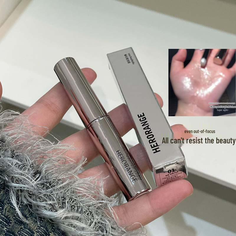 HERORANGE~Rhythm Highlighter Stick & Eyeshadow Pencil: Crushed Diamond Shimmer for Brightening & Contouring.