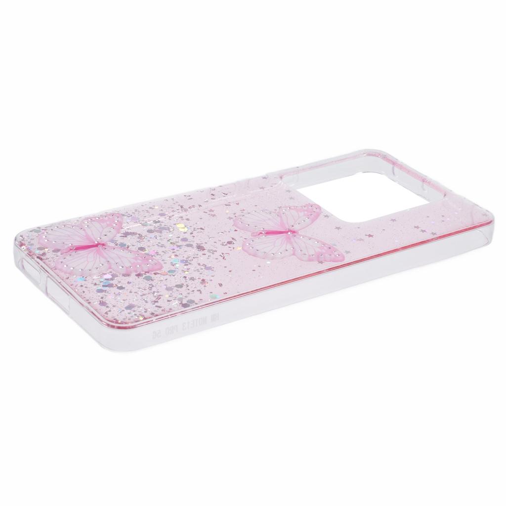 AW Series For Xiaomi Redmi Note 13 Pro 5G/Poco X6 5G Case TPU+PVC Butterfly Pattern Phone Cover
