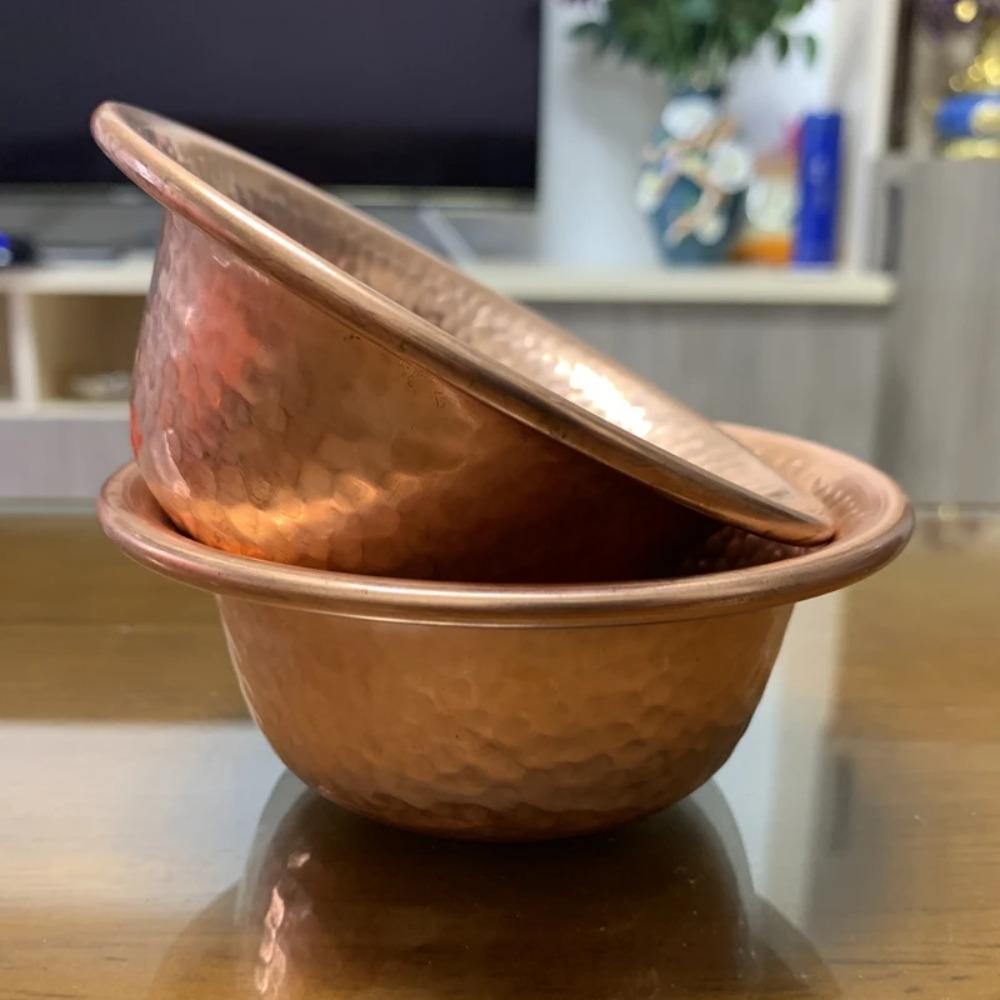 Copper Water Supply Bowl Glossy Holy Water Bowl Buddhist Supplies Water Offering Bowl  Decorative