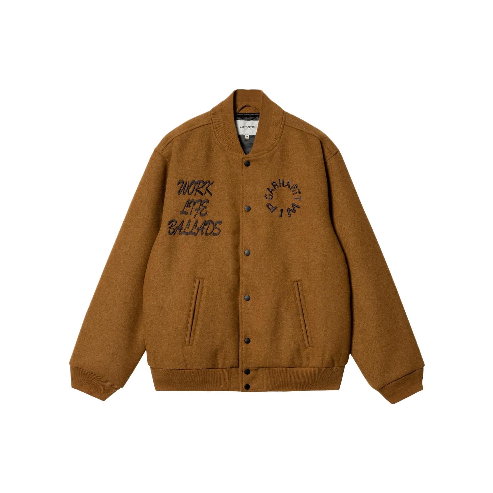 Carhartt WIP Logo Embroidered Varsity Bomber