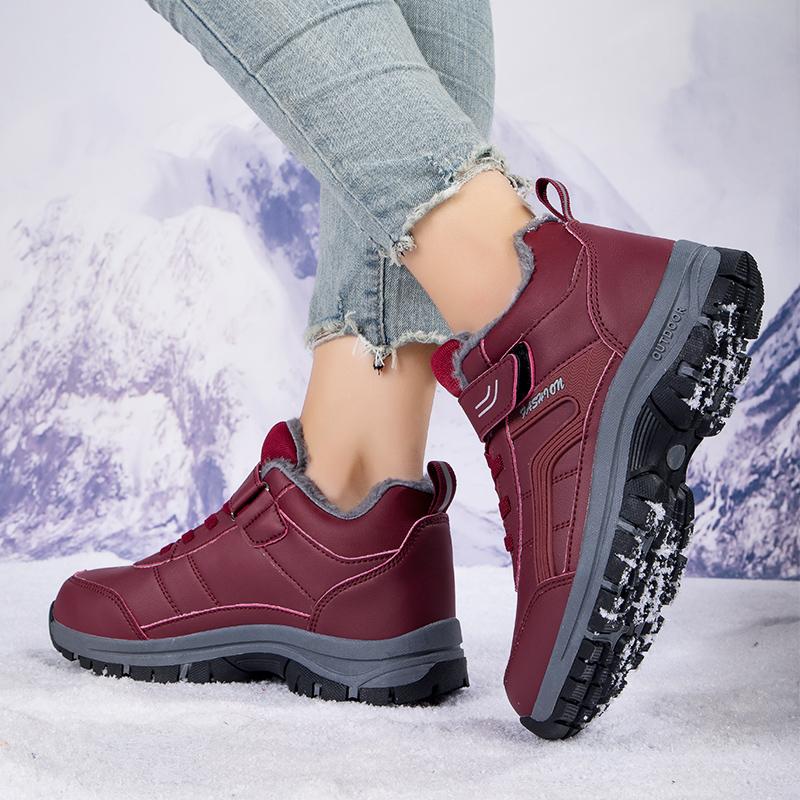 Boots Women Waterproof Winter Leather Shoes Ankle Boots Male Snow Hiking Boots