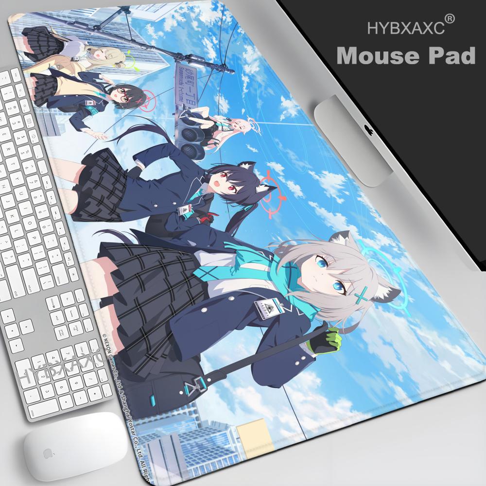 Mouse Pad NonSlip Rubber Edge locking mousepads Game play mats Game Blue Archive Cute Takanashi Hoshino for notebook PCcomputer