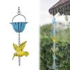 7.87Ft Hummingbird Rain Chains for Gutters Metal Rainwater Catcher Chain Replacement Downspout for Gutters Eaves Drainage