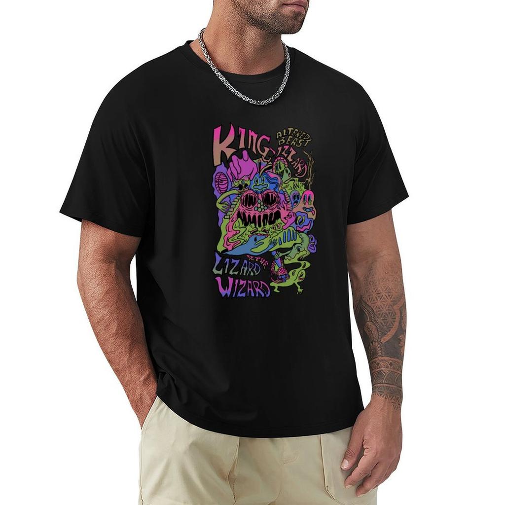 King Gizzard And The Lizard Wizard Koszulka Altered Beast Robotnik Podstawowy T-shirt z Krótkim Rękawem
