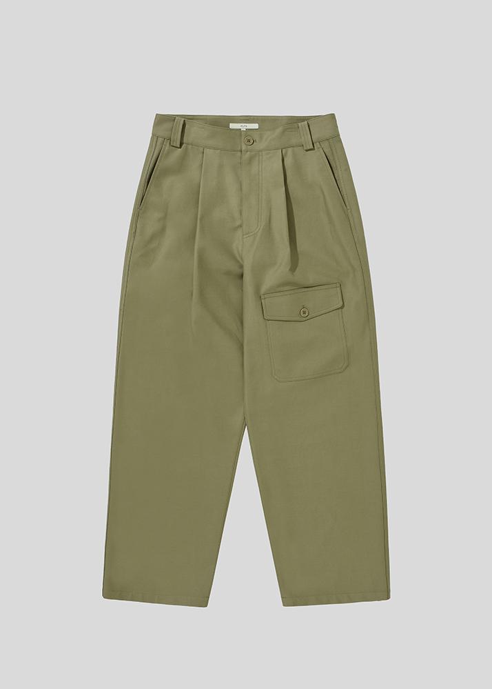 Meobseu Pocket Cotton Pants [Khaki]