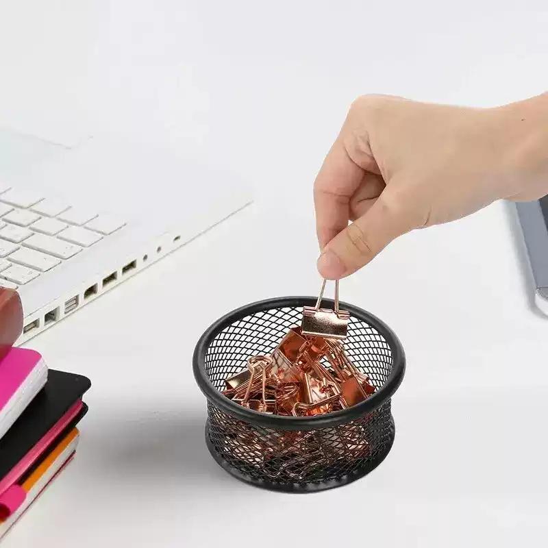 Metal Paperclip Storage Box Round Pin And Thumbtack Storage Box For Office Use
