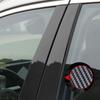 For Toyota landcrus lc 200 2012 model Car Door Window Middle Column Trim Protection PC Black Strip Decoration Sticker