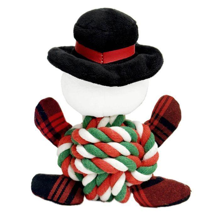 Jouet pour chien en peluche - GLORIA - XMAS FROSTY - Blanc - Polyester - Intérieur