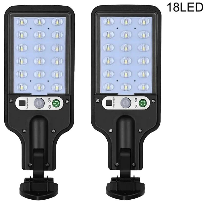 Solar Outdoor Led Courtyard Wall Lamp With 3 Mode Waterproof Motion Sensor Security Lighting Street Lights for Garden Patio Path