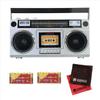 Aiwa Audio-G RCP1 Boombox (Silver) GAA4-RCP0001, Includes 2 X 4 AA Batteries and Cloth Set