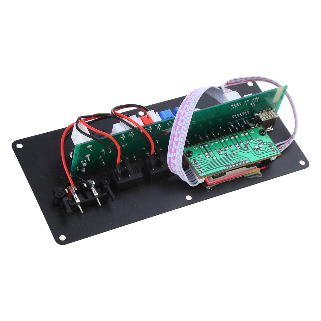 Power Amplifier Board Radio USB Player Subwoofer Amp Receiver with Treble Bass Control for Car Outdoor