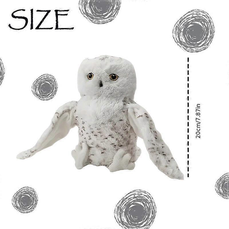 Owl Hand Puppet Plush Toy, 20cm/7.8in Animal Cartoon Finger Story Doll, Educational Baby Toy for Family Play & School Performance