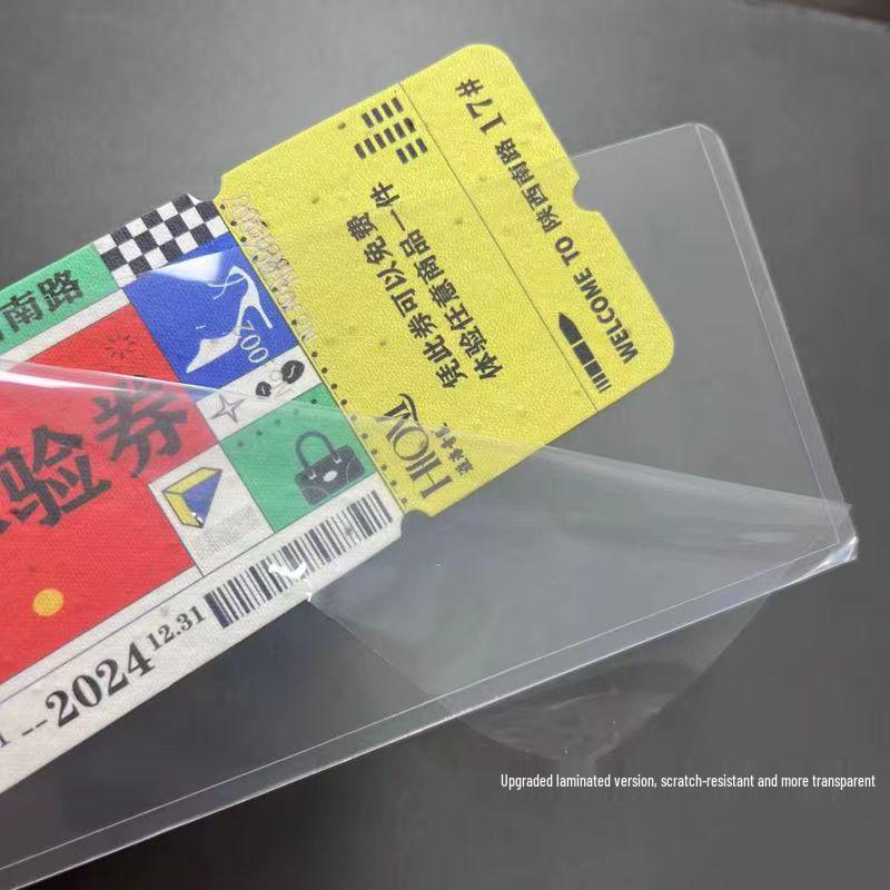 B8 Double-Sided Transparent 3-Inch Photo Card Sleeve for Small Card Protection