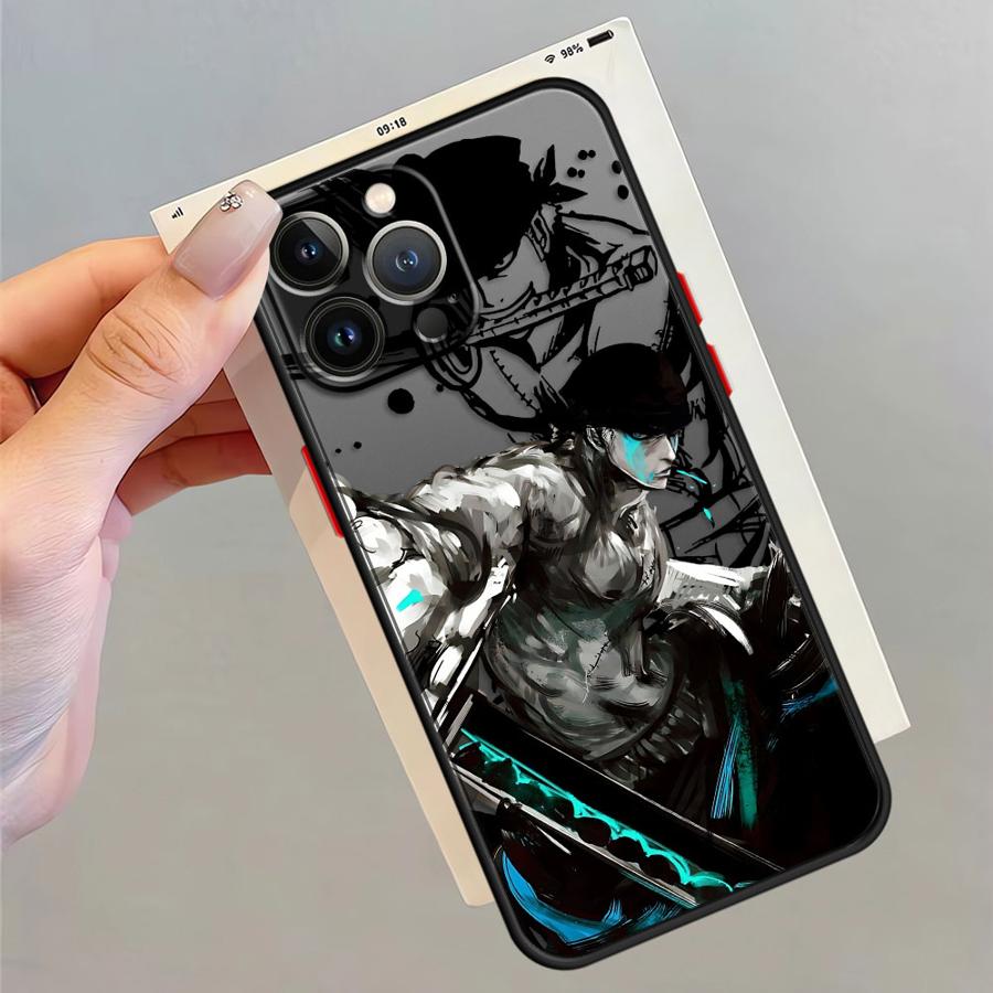 Anime One Piece Zoro Phone Case for iPhone 15 Pro Max 6s SE 13 Pro 7 8 SE 11 Pro Max XS X 12 Mini 14 XR 16 Pro 16e Soft shell