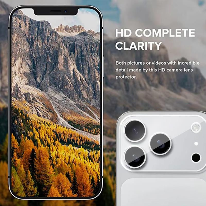 4PCS Camera Lens Protector for iPhone 17 Pro Max Lens Protective Glass for iPhone Air 17 16 15 14 Pro Max Plus Tempered Glass