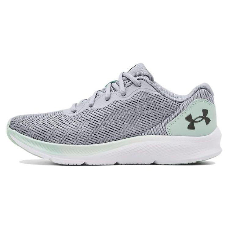 Under Armour Shadow Women s Grey Green Running Shoes 3024142-109 38.5