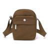 Lightweight Nylon Crossbody Bag with Front Flap Snap Closure Casual Mini Shoulder Purse for Daily Travel