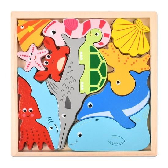 Oz Toy Balance Picture Match Domino Puzzle Sea + Transportation + Food Set, Korean Popular Puzzles