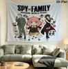 Spy Family Wall Tapestry Aesthetic Wall Hanging Printed Fabric Blanket Decorative Tapestries For Bedroom Living Room Home Decor