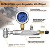 600PSI Манометр Азоту Наповнювальний Інструмент Клапан Шредера Амортизатор Без Втрат Для Квадроцикла UTV Yamaha Raptor YZF RZR KTM Honda Kawasaki Suzuki BMW