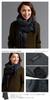 Cashmee70 Basic Wave Charcoal Black Stole, (D0890)