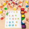 Educational Wooden Alphabet Stamp Set For Kids Learning And Word Spelling Fun
